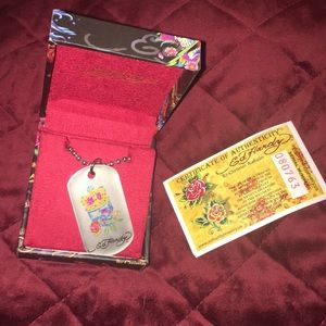 ed hardy dog tags